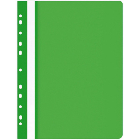 Skoroszyt wpinany Office Products A4 PP zielony (25)