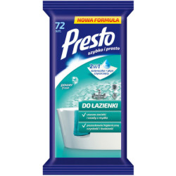 Ściereczki nasączone Presto do łazienki (72)
