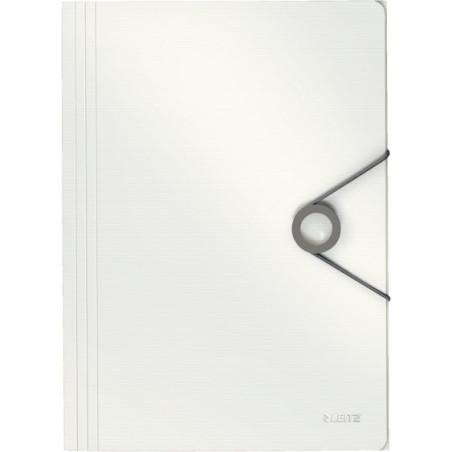 TECZKA Z GUMKĄ LEITZ SOLID 15mm BIAŁA