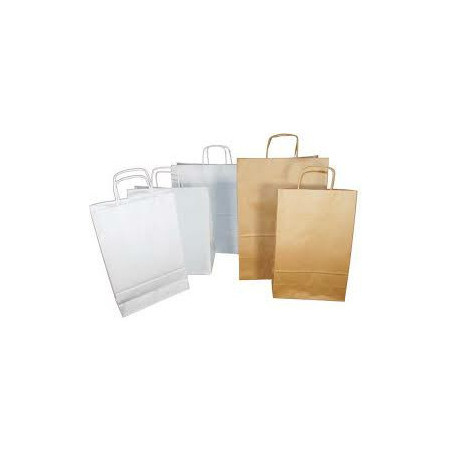 TORBA PAPIEROWA 40x18x39cm BIAŁA