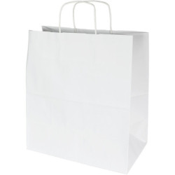 TORBA PAPIEROWA 50x18x39cm BIAŁA