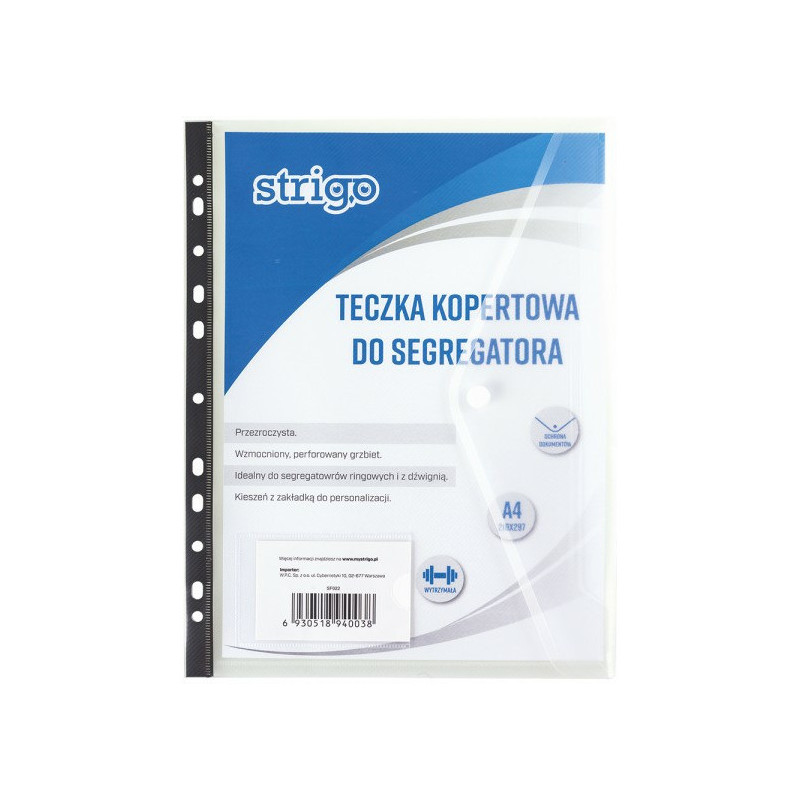 TECZKA KOPERTOWA WPINANA STRIGO A4