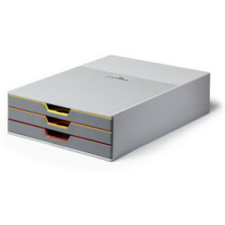 Pojemnik 3 szuflady Durable Varicolor