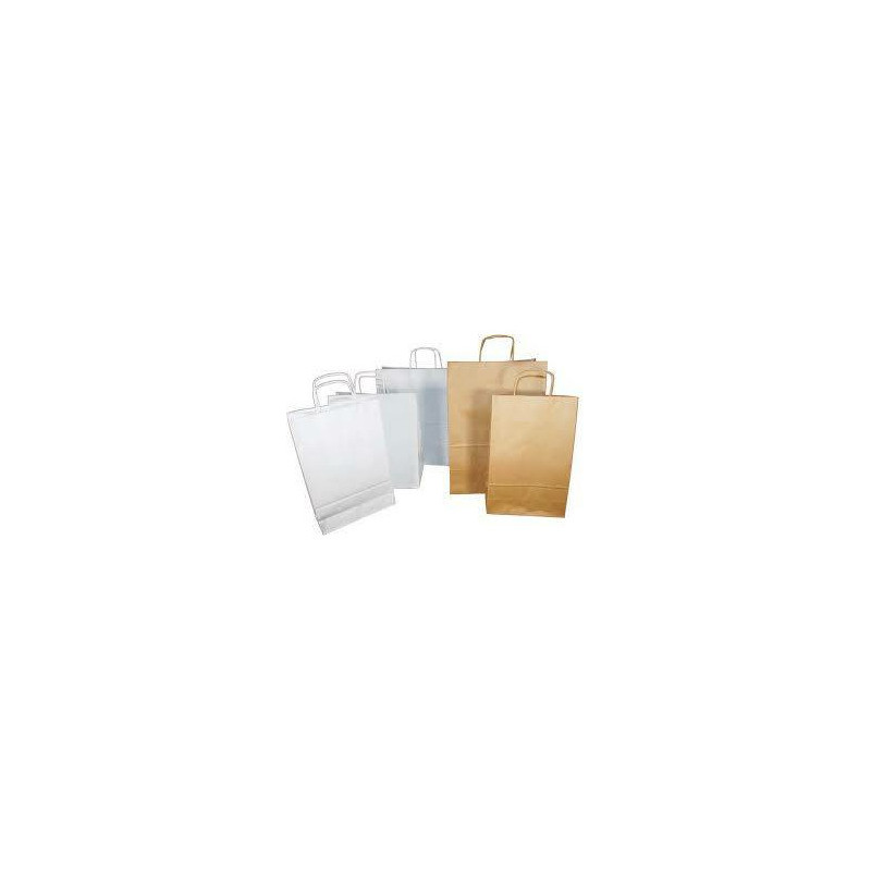 Torba papierowa 30.5x17x42.5cm biała