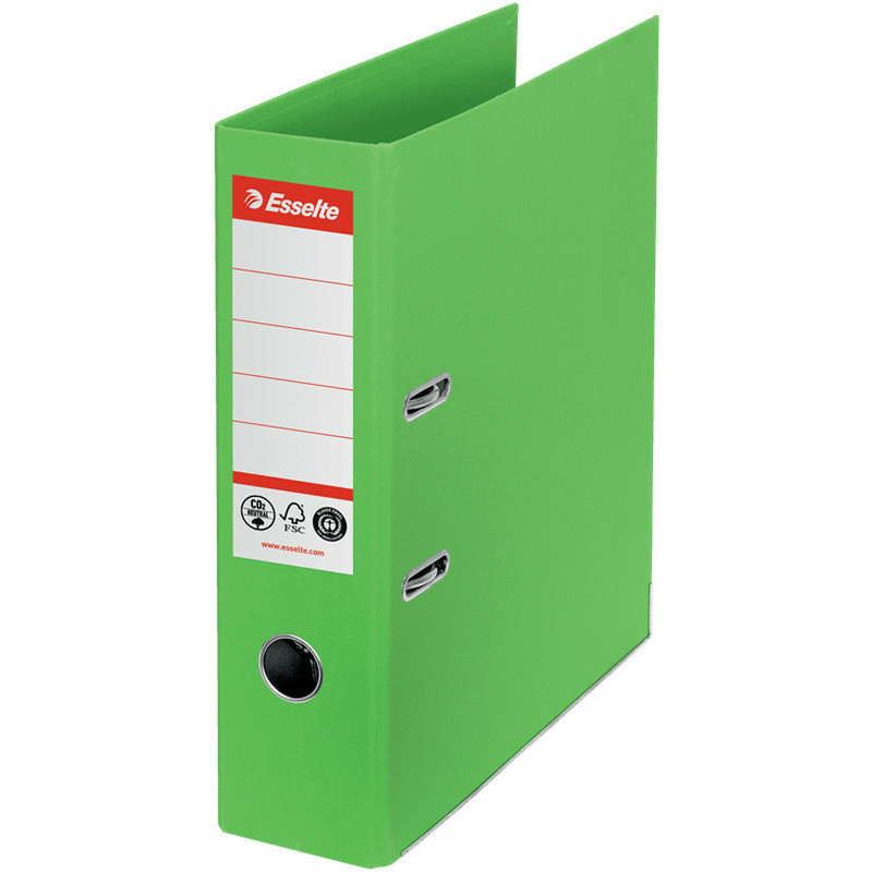 Segregator Esselte No.1 Neutral CO2 A4/75mm zielony