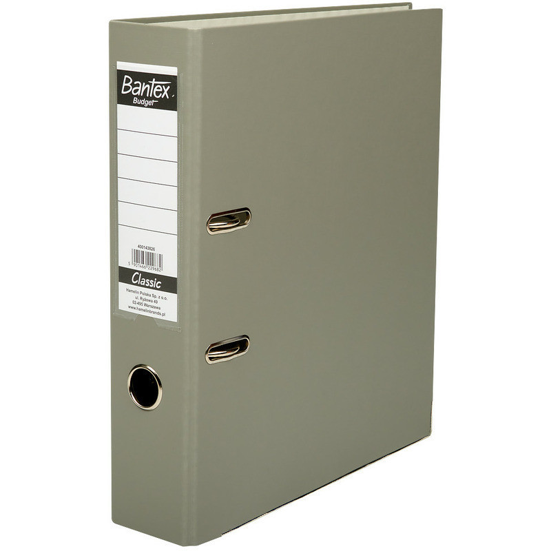 Segregator Bantex Budget Classic A4/75mm szary