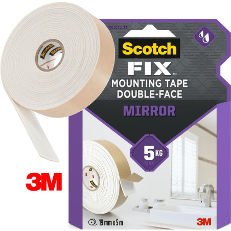 Taśma montażowa Scotch 19mm/5m biała