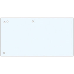 Przekładki kartonowe Office Products 1/3 A4 białe (100)