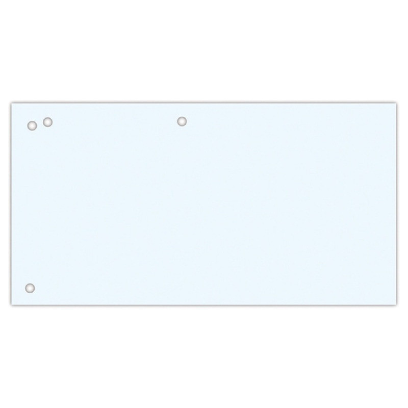 Przekładki kartonowe Office Products 1/3 A4 białe (100)