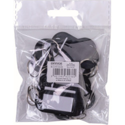 Zawieszki na klucze Office Products czarne (10)