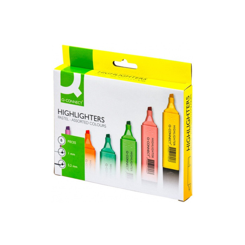 Zakreślacze Q-Connect 6 kolorów