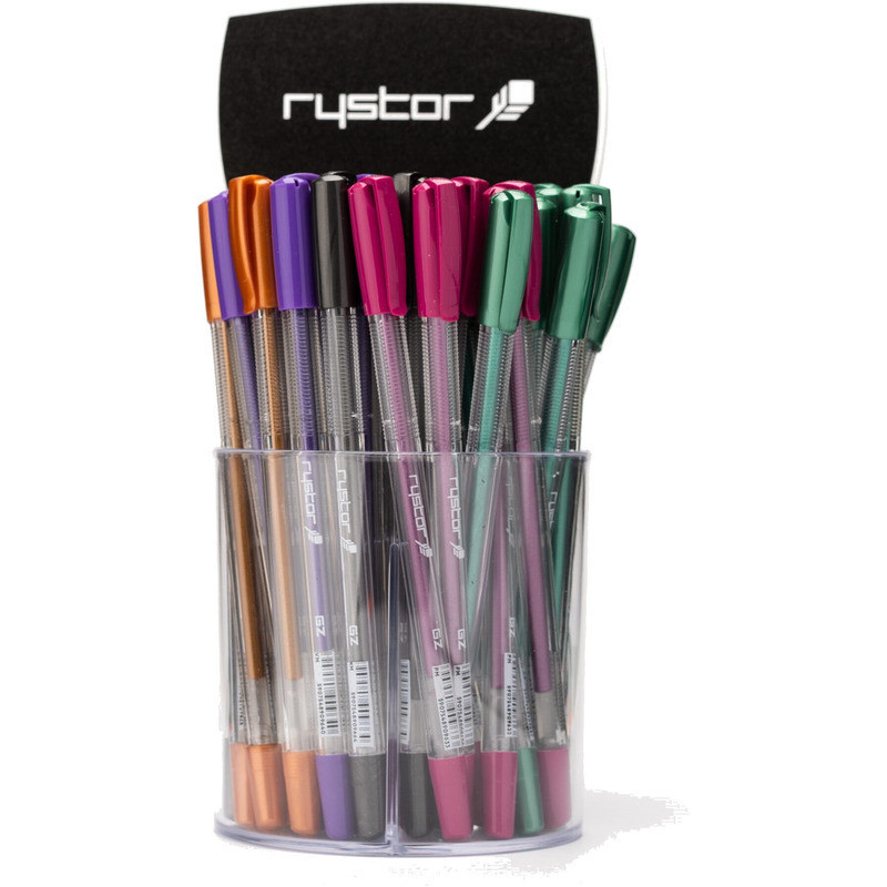 Pióro żelowe RYSTOR GZ-031 fluo zielone