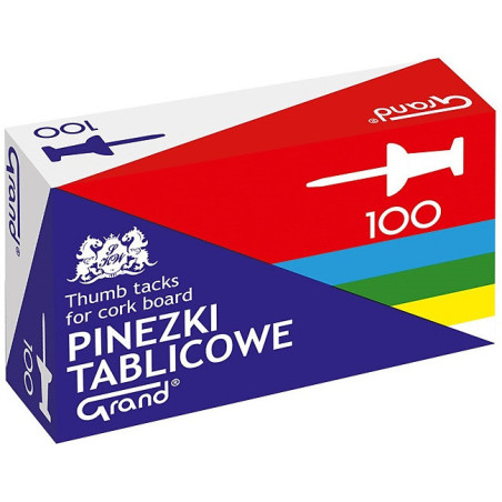 Pinezki do tablic Grand mix kolorów (100)