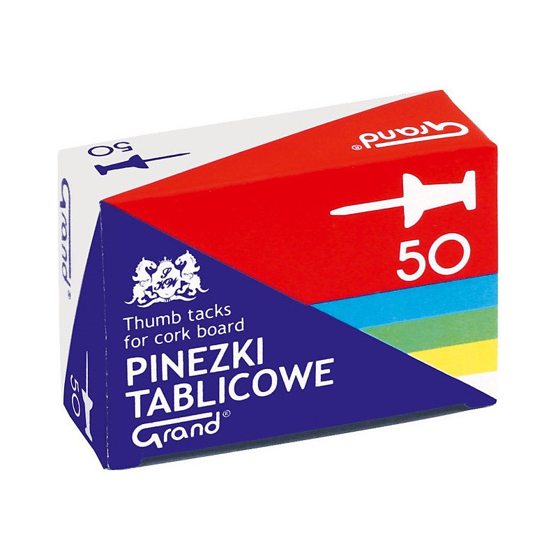 Pinezki do tablic Grand mix kolorów (50)