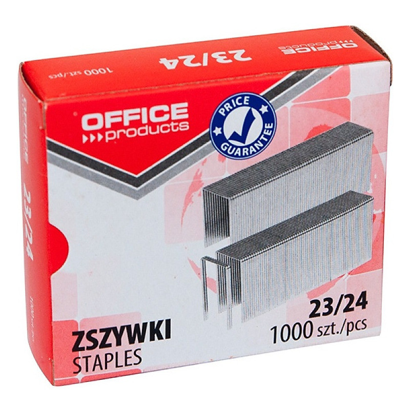 Zszywki OFFICE PRODUCTS, 23/24, 1000szt.