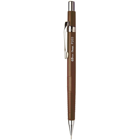 Ołówek automatyczny Pentel P203 0.3mm brązowy
