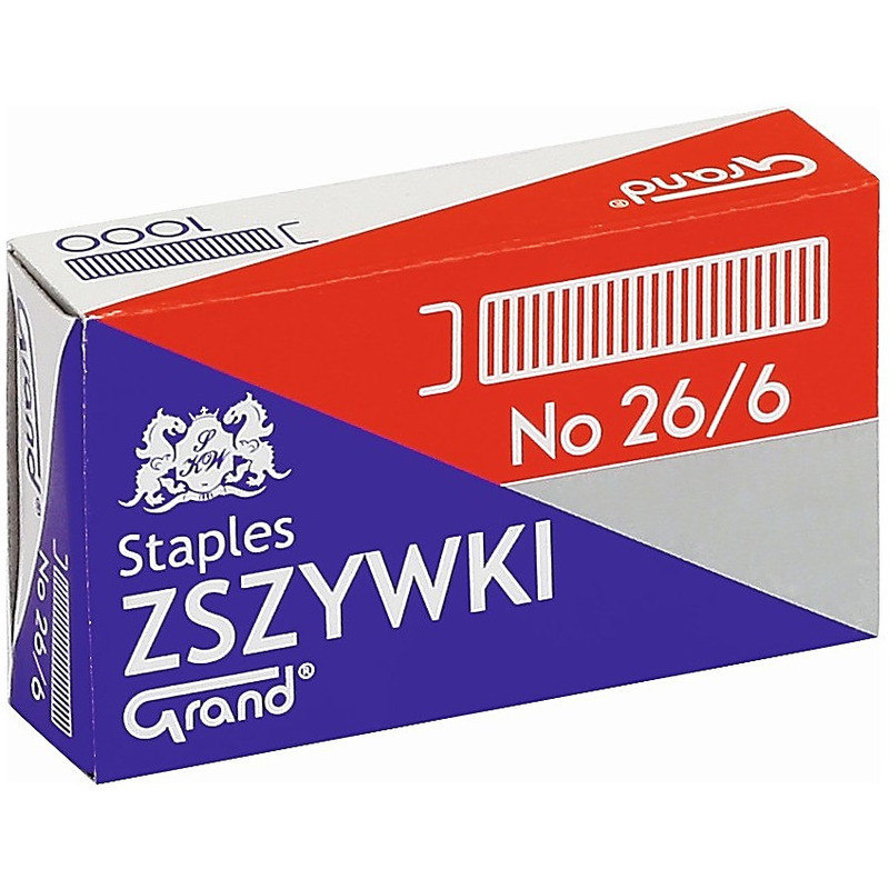 Zszywki Grand 26/6 (1000)