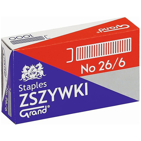 Zszywki Grand 26/6 (1000)