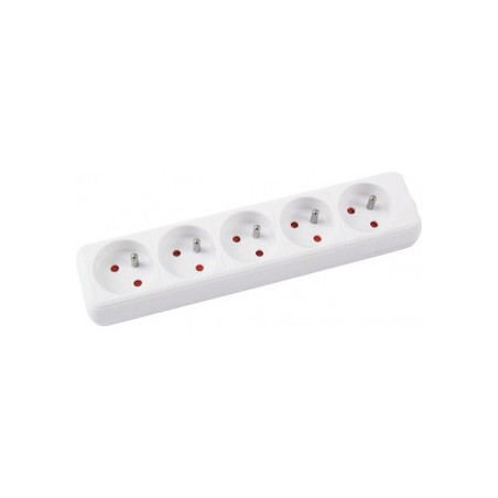 Listwa zasilająca Office Products 5m/5g biała