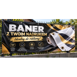 BANER Z TWOIM NADRUKIEM 1M2