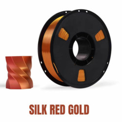 Filament NR-080 / PLA+ SILK RED GOLD 1,75mm 1KG