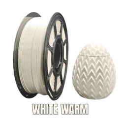 Filament NR-004 / PETG WHITE WARM 1,75mm 1KG