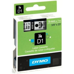 TAŚMA DYMO D1 9mm*7m PRZEZROCZYSTA (CZARNY TEKST)