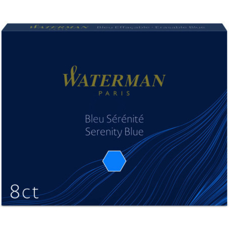 NABOJE ATRAMENTOWE WATERMAN STANDARD NIEBIESKIE (8)