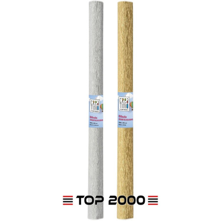 Bibuła marszczona Top 2000 Creatino 50x200cm srebrna