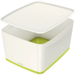 POJEMNIK LEITZ MyBOX 318x198x385mm BIAŁO-ZIELONY