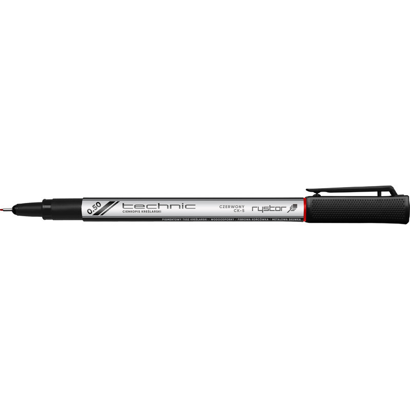 Cienkopis kreślarski Rystor Technic 0.5mm czerwony