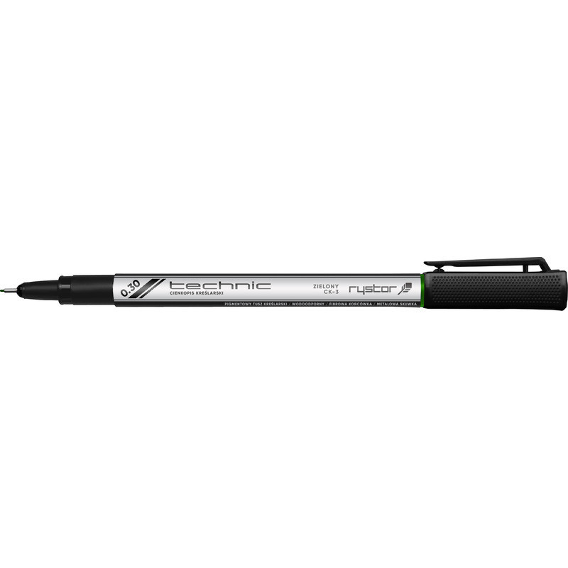Cienkopis kreślarski Rystor Technic 0.3mm zielony