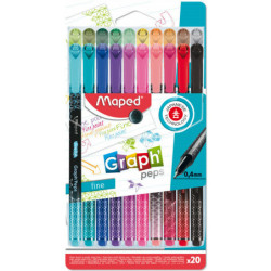 CIENKOPISY MAPED GRAPH'PEPS DECO0,4mm 20 KOLORÓW