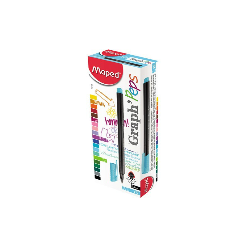 CIENKOPIS MAPED GRAPH'PEPS 0,4mm RÓŻOWY
