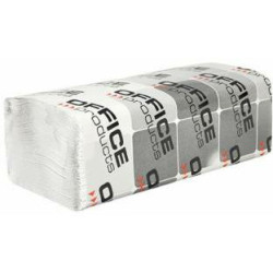 Ręczniki składane Office Products ZZ 1w makulatura białe (20x200)