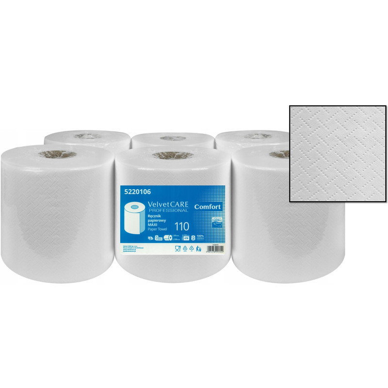 Ręcznik w roli Velvet Care Professional Maxi 2w 110m celuloza (6)