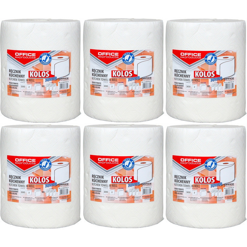 Ręczniki w rolce Office Products 60m 2w celuloza białe (6)