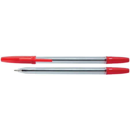 Długopisy Office Products 1.0mm czerwone (50)