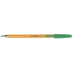Długopisy Q-Connect 0.4mm zielone (20)