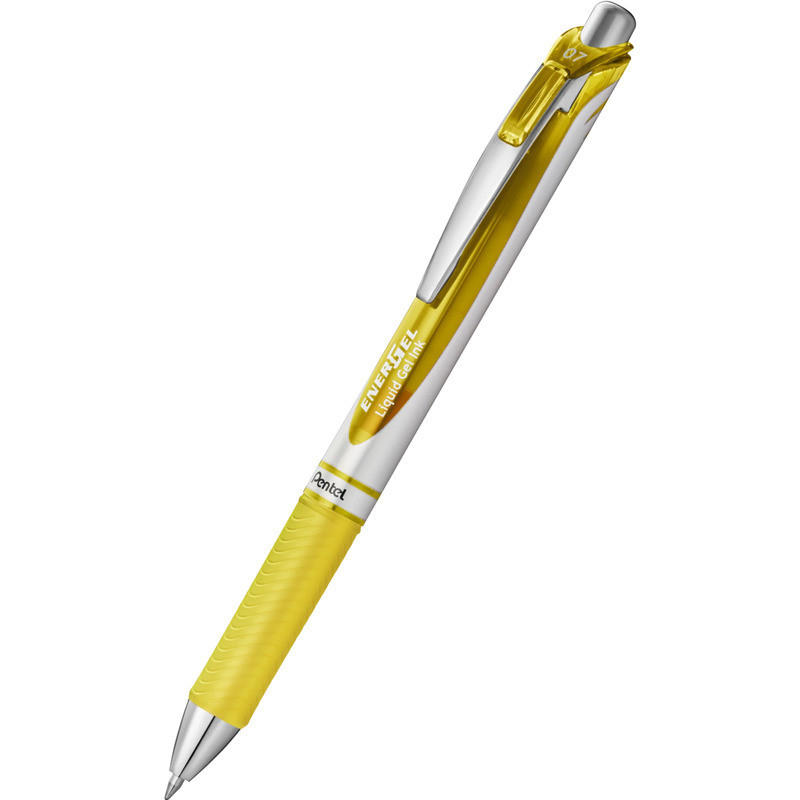 Pióro kulkowe Pentel EnerGel BL77 0.7mm żółte
