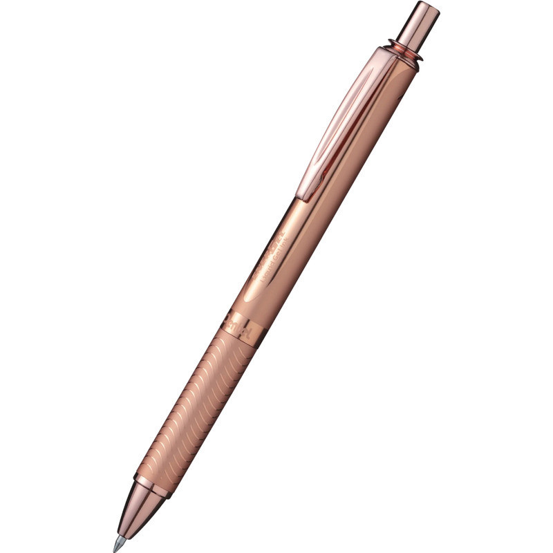 Pióro kulkowe Pentel EnerGel BL407 (wkład niebieski) różowe złoto