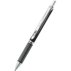 Pióro kulkowe Pentel EnerGel BL407 (wkład niebieski) metaliczny czarny