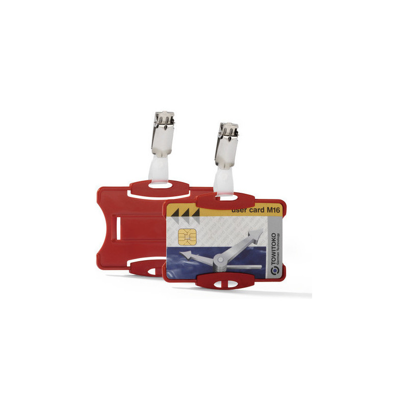 HOLDER DO KARTY DURABLE CZERWONY