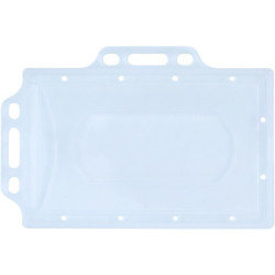 Identyfikator Donau 56x90mm PCV 2 uchwyty transparentny