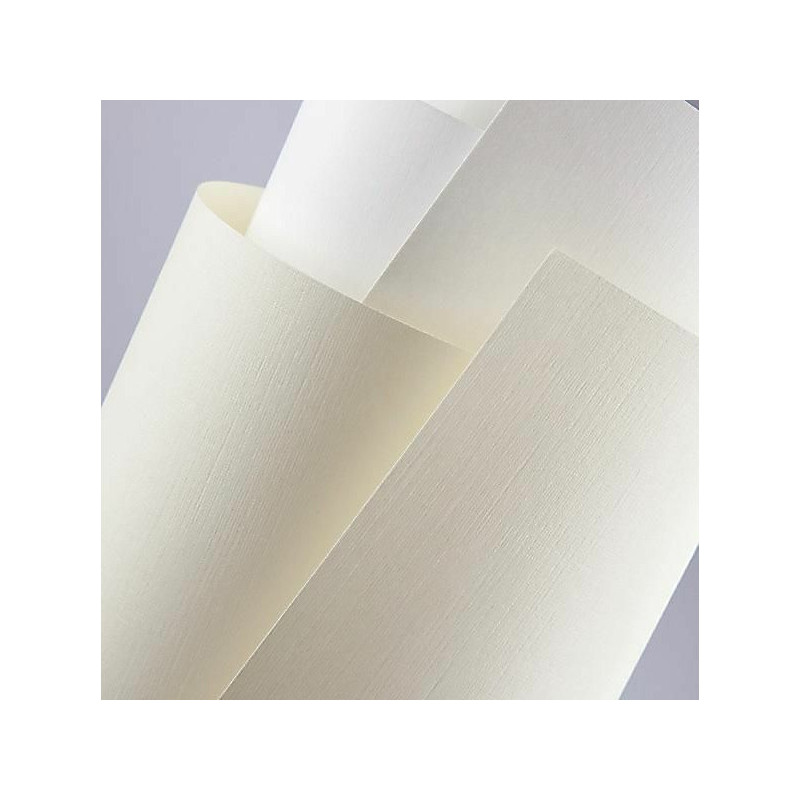PAPIER OZDOBNY A4/120g PŁÓTNO KREMOWY (50)