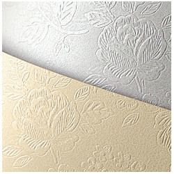 KARTON OZDOBNY A4/220g FLORAL DIAMENTOWA BIEL (20)