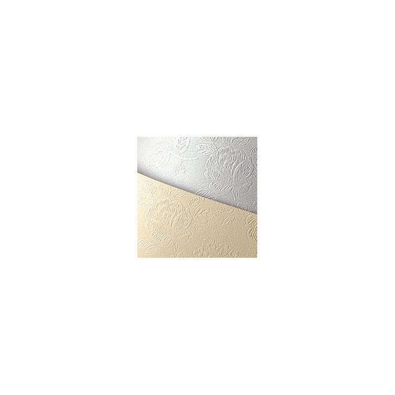 KARTON OZDOBNY A4/220g FLORAL KREMOWY (20)