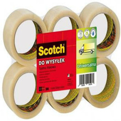 TAŚMA PAKOWA SCOTCH 50mm/66m AKRYL PRZEZROCZYSTA (6)
