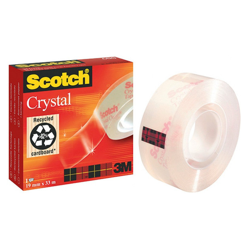 TAŚMA BIUROWA SCOTCH CRYSTAL 19mm/33m