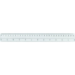 LINIJKA PRZEZROCZYSTA 30cm